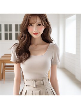 ヘアーズベリー 淡路店(hairs BERRY) ★韓国ヘア2wayバングシースルーバングフェミニンロング前髪