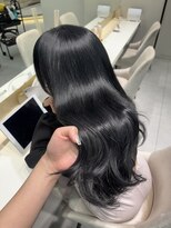 ロンドメリア 天神大名店(Lond Melia)&nbsp;小顔に見せるミディアムヘア/韓国ヘア/暗めカラー