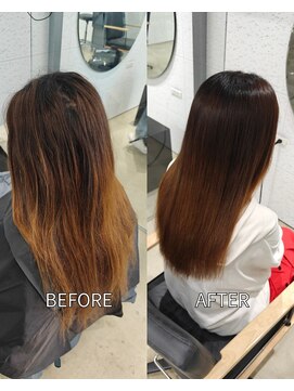 ビーヒアナウ N゜03 金沢駅西店(BE HERE NOW) 大人女性/縮毛矯正/髪質改善/40代/50代/エイジング縮毛矯正