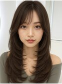 暗めカラー/小顔/オリーブグレー/ココアベージュ/髪質改善