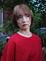 パーク(PAAQ)&nbsp;ボブ／デザインカラー／レイヤーカラー／ミルクティーブロンド