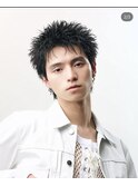 MEN’S HAIR/サーフカール/刈り上げセンターパート
