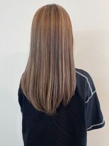 ミルヘアデザイン(mil hair design) グレージュ 艶髪 髪質改善 ブリーチ ピンクベージュ 韓国風