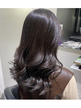 ルルディ バイ アフロディーテ銀座(luludi by APHRODITE) ピンクベージュ/アンブレラカラー/クールショート/前髪/銀座