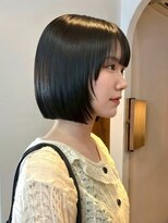 ロティー 天神(loty)&nbsp;ボブ レイヤーカット 顔周りカット 透明感カラー 赤み消しカラー
