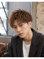 MEN's Baguz MEN'Sカット/ MEN'Sパーマ/ MEN'Sカラー 無造作マッシュニュアンスパーマメンズショート20代30代