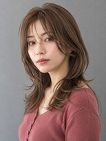 トリニティ(trinity)&nbsp;ブリーチ ダブルカラー ラテベージュ レイヤーカット 豊見城