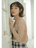 大人かわいい/西宮/小顔/ハンサムショート/きりっぱなしボブ