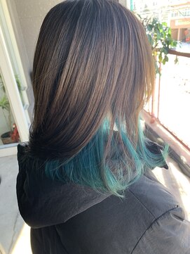 ビューティーボックスハーモニー(BeautyBox Harmony) インナーカラー グリーン