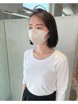 ガリカ 博多(Gallica) 切りっぱなしボブ×グレージュカラー