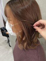 カルフール オハナ せんげん台西口店(Carrefour OHANA)&nbsp;インナーカラー/デザインカラー/オレンジブラウン/ミディアム