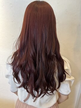 モプレア(MOPLEA) ブリーチ無しのダブルカラー♪チェリーブラウン