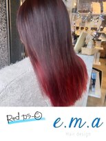 エマヘアデザイン(e.m.a Hair design) レッドカラー