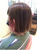 ボブでインナーカラー