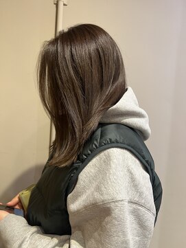 ローレンジウ(LOREN JU) 透明感髪質改善ベージュダブルカラーミルクティーグレージュ