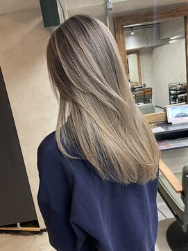 サニー 渋谷(SUNNY) バレイヤージュ、ハイライト、ショコラアッシュ、グレージュ