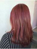 レイヤーカット・暖色系カラー