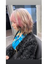 ナンバーウルス 名駅店(N° ulus)&nbsp;【number ulus】ホワイト/ニュアンスピンク/裾カラー