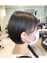 アメイジングヘアー 美沢店(AMAZING HAIR) ミニボブ/イヤリングカラー/シルキーベージュ/艶髪/透明感