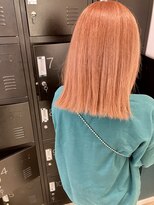 テーラヘアー 土気あすみが丘店(TELA HAIR)&nbsp;オレンジ×ぱつっとボブ