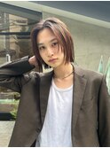 メンズボブウルフメンズミディアムレイヤーカット