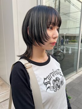 カフ(CAF) CAF松本/ウルフカット/グレー/大阪/心斎橋