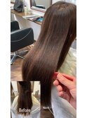 低ダメージ弱酸性縮毛矯正