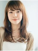 大人可愛い ゆる巻きロングレイヤー