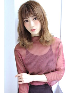 マルフェ 天王寺(marfe) 【marfe】レイヤーボブ＿ミディアムストレート＿小顔ヘア