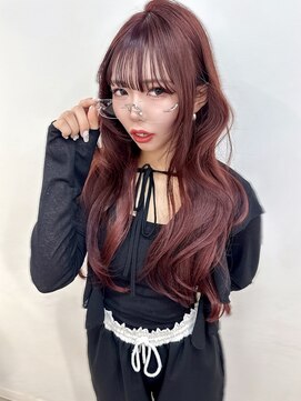 ユーフォリア 渋谷グランデ(Euphoria SHIBUYA GRANDE) ブリーチなしダブルカラー◎ワインレッド