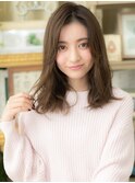かきあげバング抜け感ウルフレイヤーロングc6川口20代30代40代
