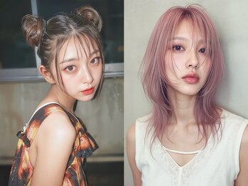 シンク オモテサンドウ(sync omotesando)の写真/【完全マンツーマン】mm単位の些細なご要望にも応える小顔カット*韓国ヘアなど最旬ヘアをご提案します♪