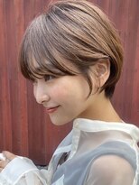 ノイ(noi) 顔周りレイヤーカットグレージュカラーくびれボブベージュカラー