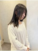 オリーブグレージュ　透明感カラー