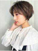 大人可愛い前下がりゆるふわこなれショートp1北浦和20代30代40代