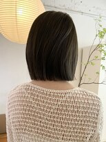 ライン(LINE)&nbsp;ボブ/髪質改善カラー/透明感暗めカラー