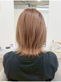 ブリーチカラー/ハイトーンブラウン/ミディアムレイヤー