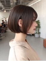 ダル 渋谷/表参道(DAL.)&nbsp;レイヤーカットボブ髪質改善カラー縮毛矯正暗めカラー韓国