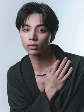 アンサー 原宿(ANSWER) メンズ髪質改善縮毛矯正シースルーセンターパート韓流ヘア