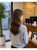 パーマ風巻き髪