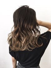 agir hair所沢プロぺ通り店　グラデーションカラーで立体感のある外国人風スタイルに♪(所沢ブリーチ)