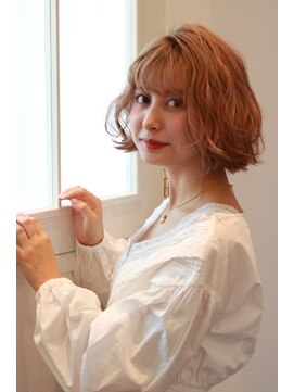 ブリーチ ラボ エーアイ 原宿店(BLEACH LABO Ai) 20代30代40代50代 色っぽふんわりショートの重軽ウェーブヘア♪