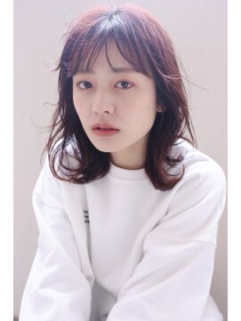 アカラ(acala) ソフトウルフ×ピンク【20代/イルミナカラー/縮毛矯正/髪質改善