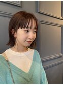切りっぱなしボブ
