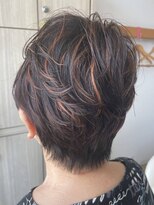 エス ハート オブ ヘアー 名東店(Heart of HAIR)&nbsp;【ES 川原】 Summer Style #14 ３Dハイライトミセスショート