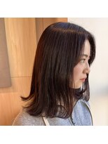 シダ(sida SAIIN) ミディアム10代20代30代艶髪暖色ベージュ