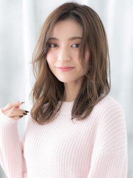 ドクターズサロン LAB 小山店 センターパート大人かわいいラブふわカールb小山20代30代40代