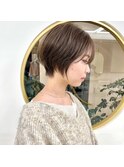 上品な大人女性のためのショートボブ
