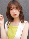 ニュアンス巻き×シースルーバング