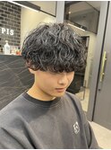 波巻きパーマ